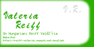 valeria reiff business card